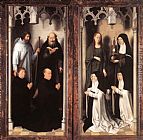 Hans Memling Canvas Paintings - St John Altarpiece [detail 10, closed]